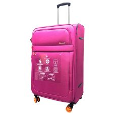 Чемодан большой Snowball 48203 жаккард-полиэстер L Розовый