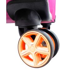 Чемодан большой Snowball 48203 жаккард-полиэстер L Розовый