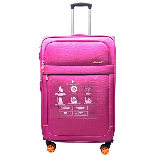 Чемодан большой Snowball 48203 жаккард-полиэстер L Розовый