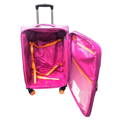 Чемодан большой Snowball 48203 жаккард-полиэстер L Розовый