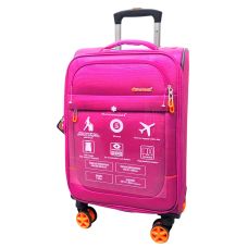 Чемодан малый для ручной клади Snowball 48203 жаккард-полиэстер S Розовый