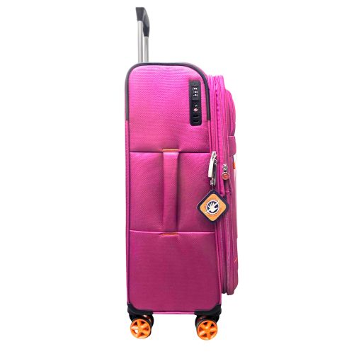 Чемодан малый для ручной клади Snowball 48203 жаккард-полиэстер S Розовый