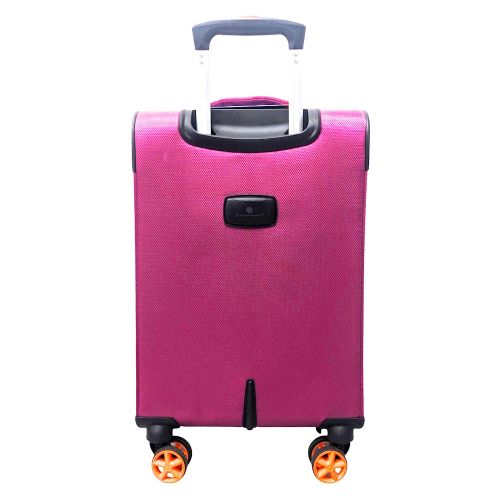 Чемодан малый для ручной клади Snowball 48203 жаккард-полиэстер S Розовый