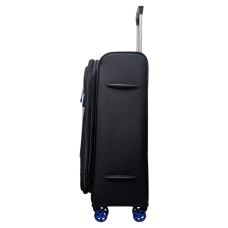 Чемодан большой Snowball 48203 жаккард-полиэстер L Черный