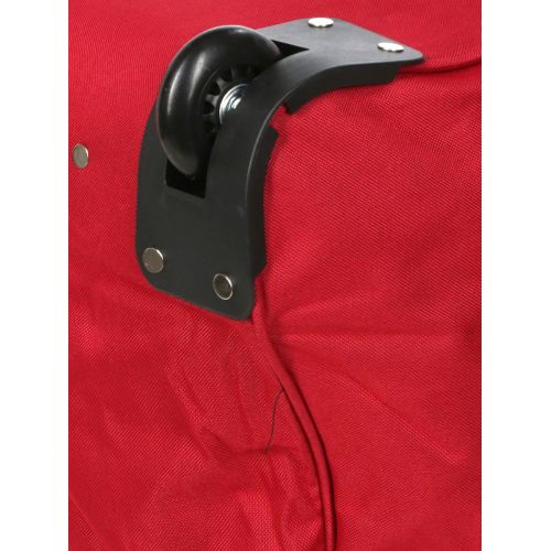 Дорожная сумка на колесах средняя Worldline Airtex 850/60 полиэстер M Красный