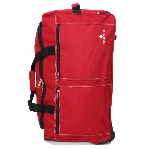 Дорожная сумка на колесах средняя Worldline Airtex 850/60 полиэстер M Красный