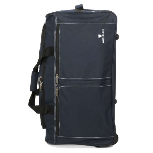 Дорожная сумка на колесах большая Worldline Airtex 850/70 полиэстер L Темно-синий