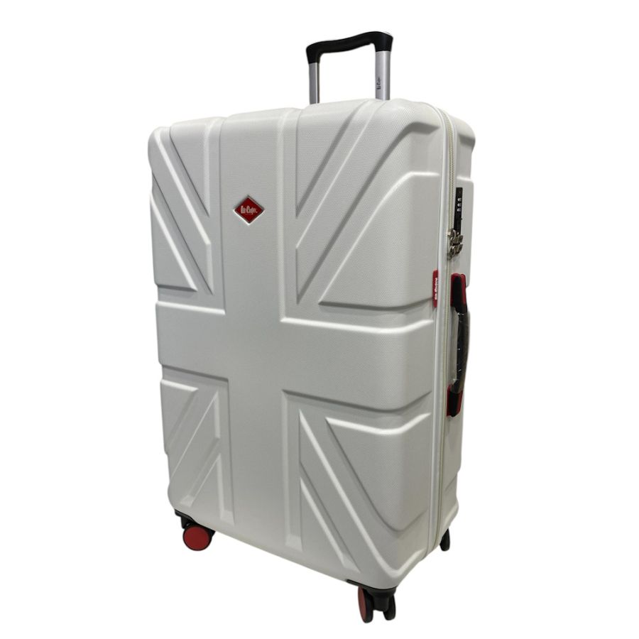 Чемодан дорожный большой Lee Cooper 31103 Поликарбонат/ABS-пластик (L) Белый