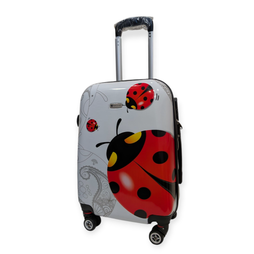 Чемодан маленький ручная кладь Worldline Airtex 809/ladybug S поликарбонат Разноцветный