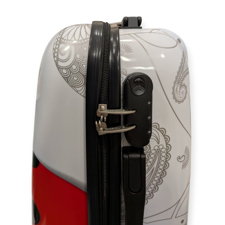 Чемодан маленький ручная кладь Worldline Airtex 809/ladybug S поликарбонат Разноцветный