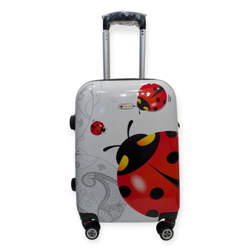 Чемодан маленький ручная кладь Worldline Airtex 809/ladybug S поликарбонат Разноцветный