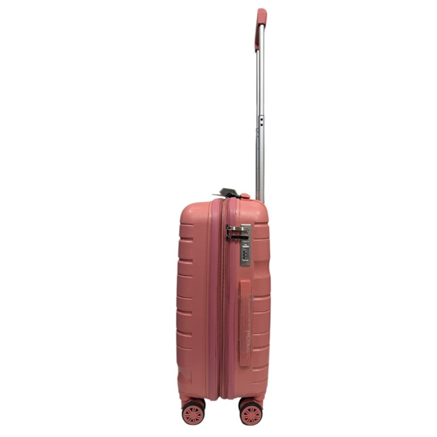 Чемодан маленький S ручная кладь Milano bag 0306 полипропилен Розовое золото