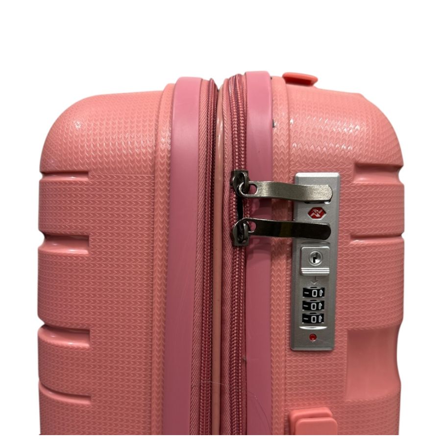 Чемодан маленький S ручная кладь Milano bag 0306 полипропилен Розовое золото