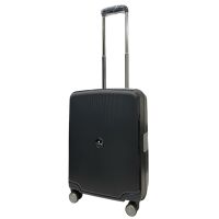 Чемодан маленький ручная кладь (S) Snowball 37103 полипропилен Черный