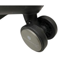 Чемодан маленький ручная кладь (S) Snowball 37103 полипропилен Черный