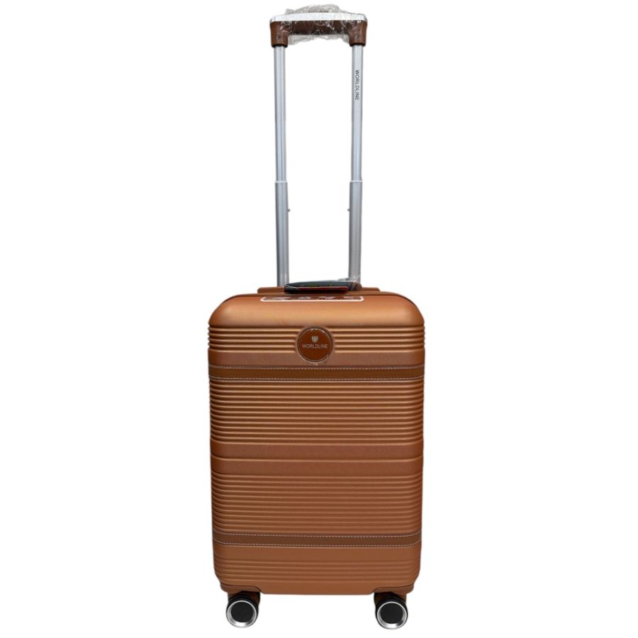 Чемодан маленький S ручная кладь Worldline Airtex 629 ABS-пластик Оранжевый