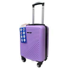 Чемодан Easy Move 002 мини XS 40x30x20 см, ABS, 4 колеса, кодовый замок, 20 л, Сиреневый