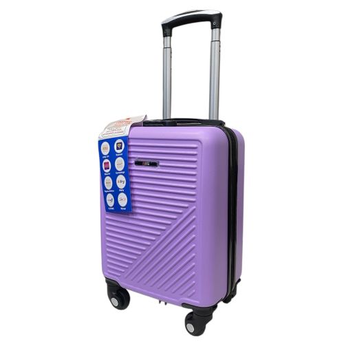 Чемодан Easy Move 002 мини XS 40x30x20 см, ABS, 4 колеса, кодовый замок, 20 л, Сиреневый