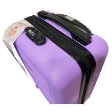 Чемодан Easy Move 002 мини XS 40x30x20 см, ABS, 4 колеса, кодовый замок, 20 л, Сиреневый