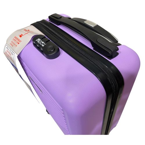 Чемодан Easy Move 002 мини XS 40x30x20 см, ABS, 4 колеса, кодовый замок, 20 л, Сиреневый