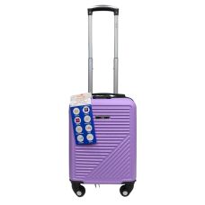 Чемодан Easy Move 002 мини XS 40x30x20 см, ABS, 4 колеса, кодовый замок, 20 л, Сиреневый