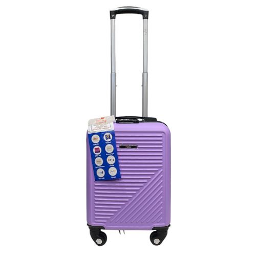 Чемодан Easy Move 002 мини XS 40x30x20 см, ABS, 4 колеса, кодовый замок, 20 л, Сиреневый