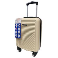 Чемодан Easy Move 002 мини XS 40x30x20 см, ABS, 4 колеса, кодовый замок, 20 л, Кремовый