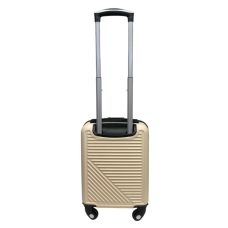 Чемодан Easy Move 002 мини XS 40x30x20 см, ABS, 4 колеса, кодовый замок, 20 л, Кремовый