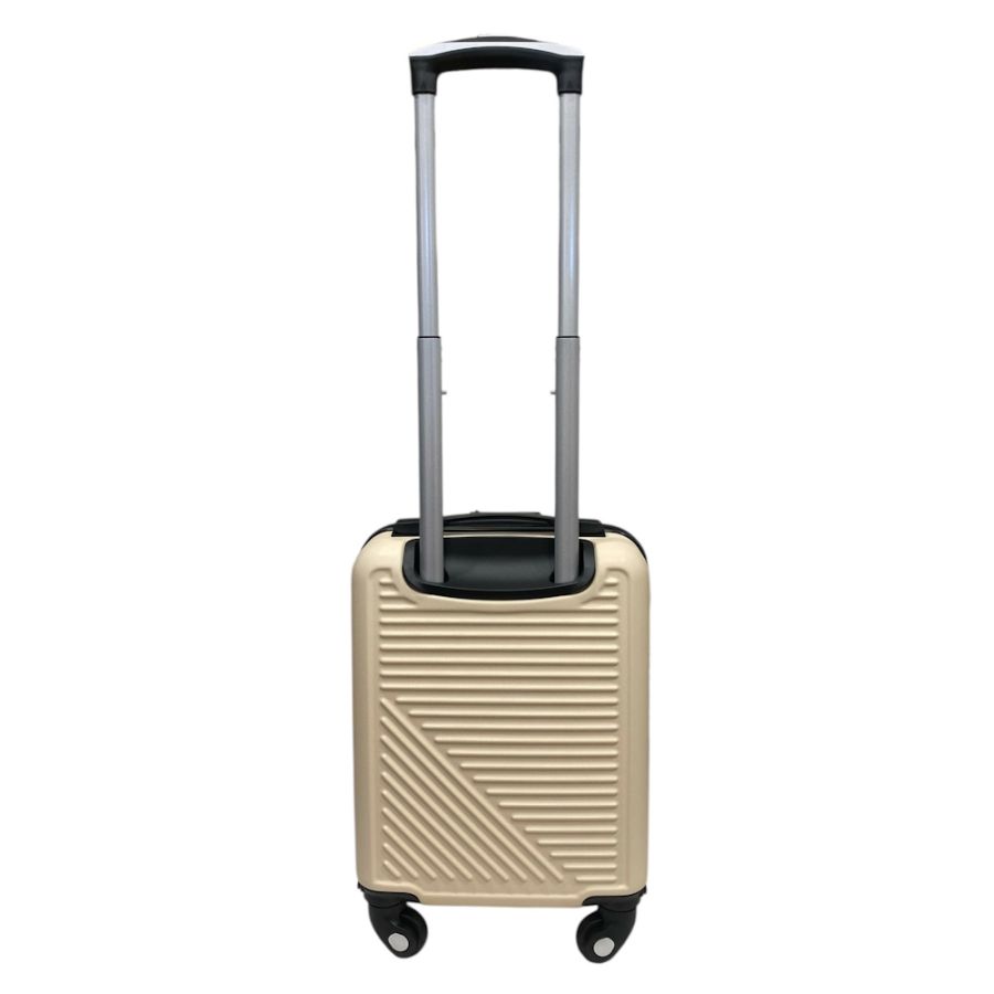 Чемодан Easy Move 002 мини XS 40x30x20 см, ABS, 4 колеса, кодовый замок, 20 л, Кремовый