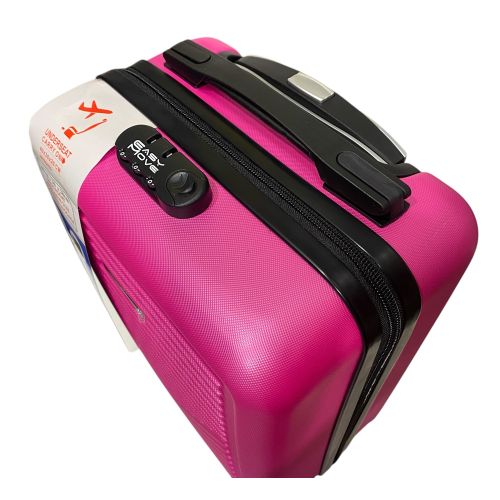 Чемодан Easy Move 002 мини XS 40x30x20 см, ABS, 4 колеса, кодовый замок, 20 л, Малиновый