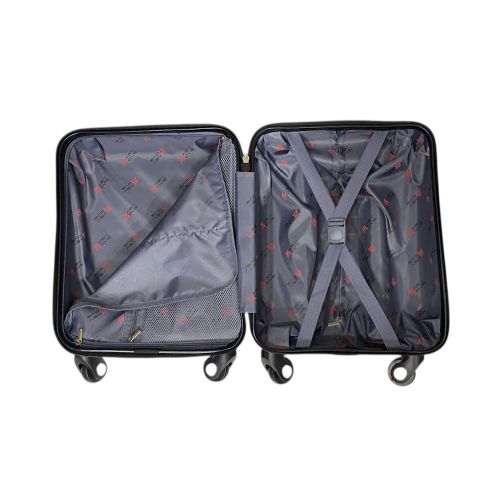 Чемодан Easy Move 002 мини XS 40x30x20 см, ABS, 4 колеса, кодовый замок, 20 л, Малиновый