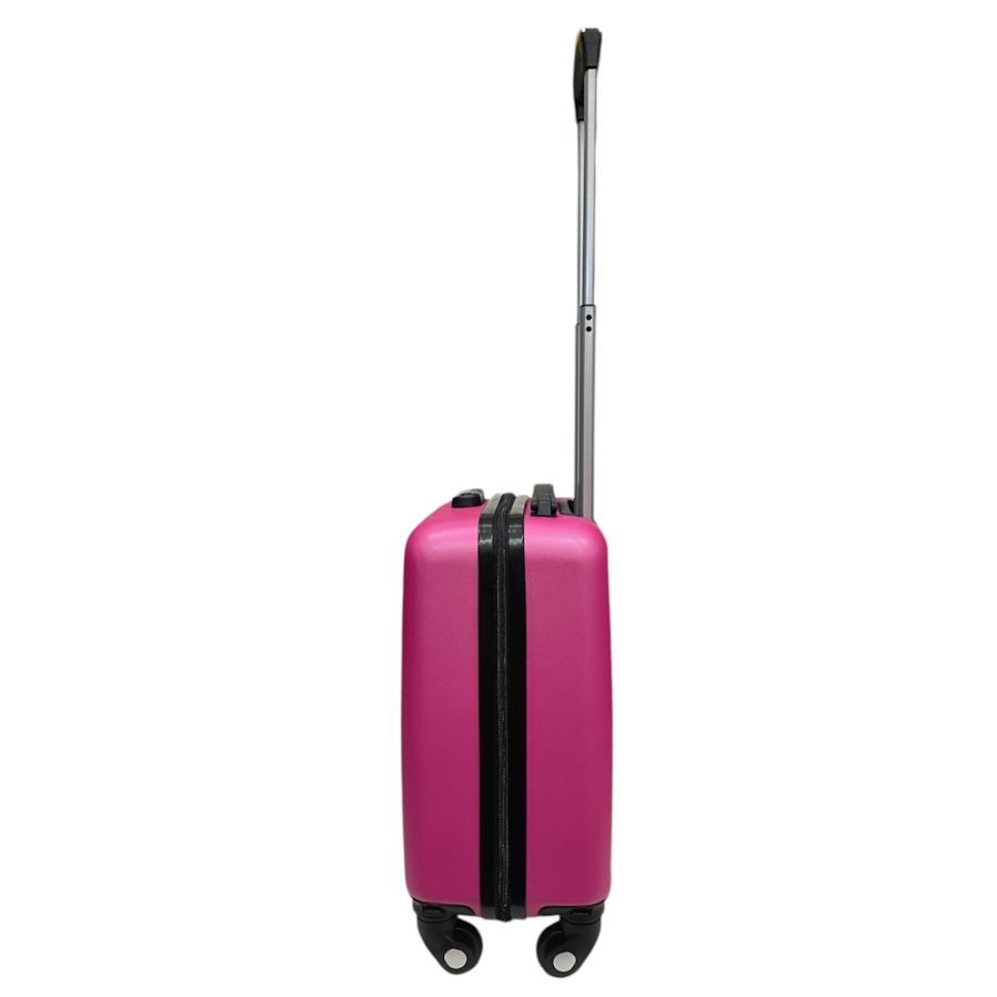 Чемодан Easy Move 002 мини XS 40x30x20 см, ABS, 4 колеса, кодовый замок, 20 л, Малиновый
