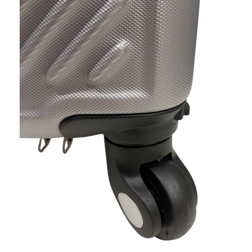 Чемодан Easy Move 002 мини XS 40x30x20 см, ABS, 4 колеса, кодовый замок, 20 л, Серебряный