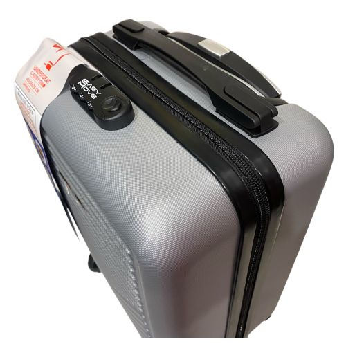 Чемодан Easy Move 002 мини XS 40x30x20 см, ABS, 4 колеса, кодовый замок, 20 л, Серебряный