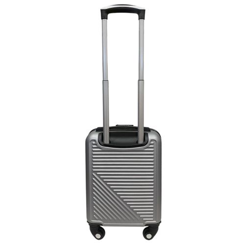 Чемодан Easy Move 002 мини XS 40x30x20 см, ABS, 4 колеса, кодовый замок, 20 л, Серебряный