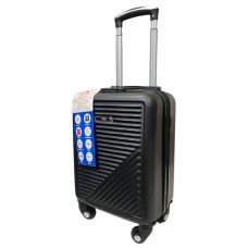 Чемодан Easy Move 002 мини XS 40x30x20 см, ABS, 4 колеса, кодовый замок, 20 л, Черный