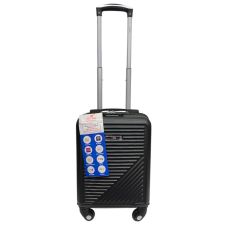 Чемодан Easy Move 002 мини XS 40x30x20 см, ABS, 4 колеса, кодовый замок, 20 л, Черный