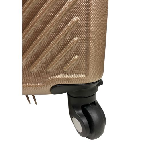 Чемодан Easy Move 002 мини XS 40x30x20 см, ABS, 4 колеса, кодовый замок, 20 л, Шампань