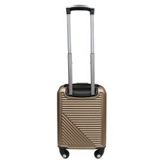 Чемодан Easy Move 002 мини XS 40x30x20 см, ABS, 4 колеса, кодовый замок, 20 л, Шампань