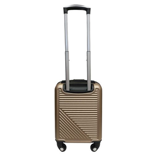 Чемодан Easy Move 002 мини XS 40x30x20 см, ABS, 4 колеса, кодовый замок, 20 л, Шампань