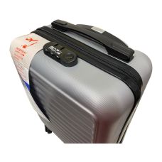 Чемодан Easy Move 005 мини XS 40x30x20 см ABS пластик Серебряный