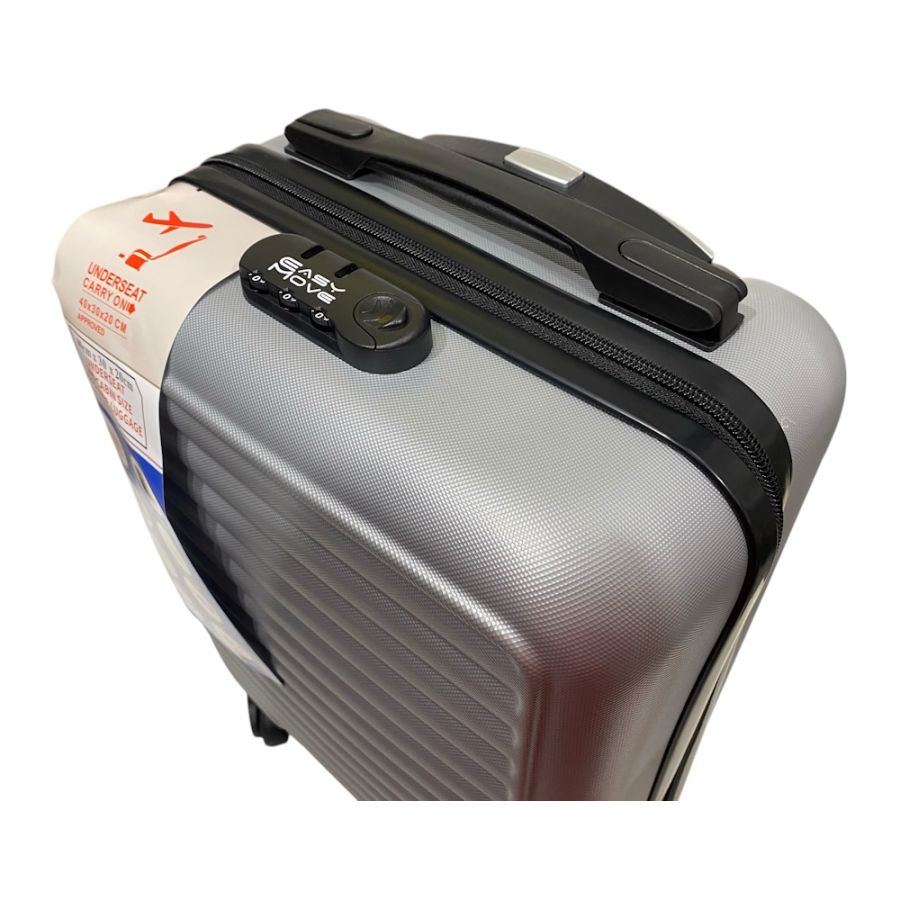 Чемодан Easy Move 005 мини XS 40x30x20 см ABS пластик Серебряный