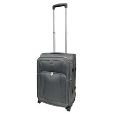 Чемодан Prince 6745 39 л с расширением, на колесах, серый, 52х36х25 см, ручная кладь