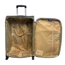 Чемодан Prince 6745 62 л с расширением, на колесах, серый, 62х42х28 см