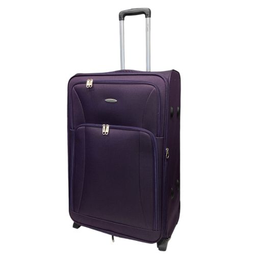 Чемодан Prince 6745 92 л с расширением, на колесах, фиолетовый, 72х46х32 см