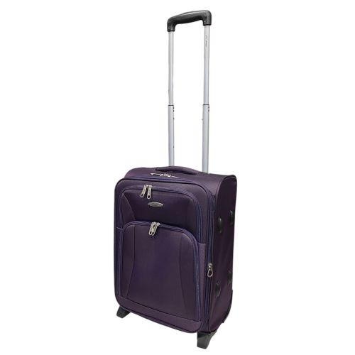 Чемодан Prince 6745 с расширением 39+7 л (ручная кладь, фиолетовый)