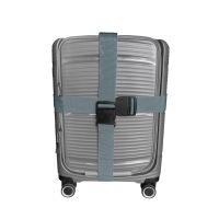 Ремень багажный Универсальный Усиленный для чемодана Длина 160 см, ширина 5 см, серый