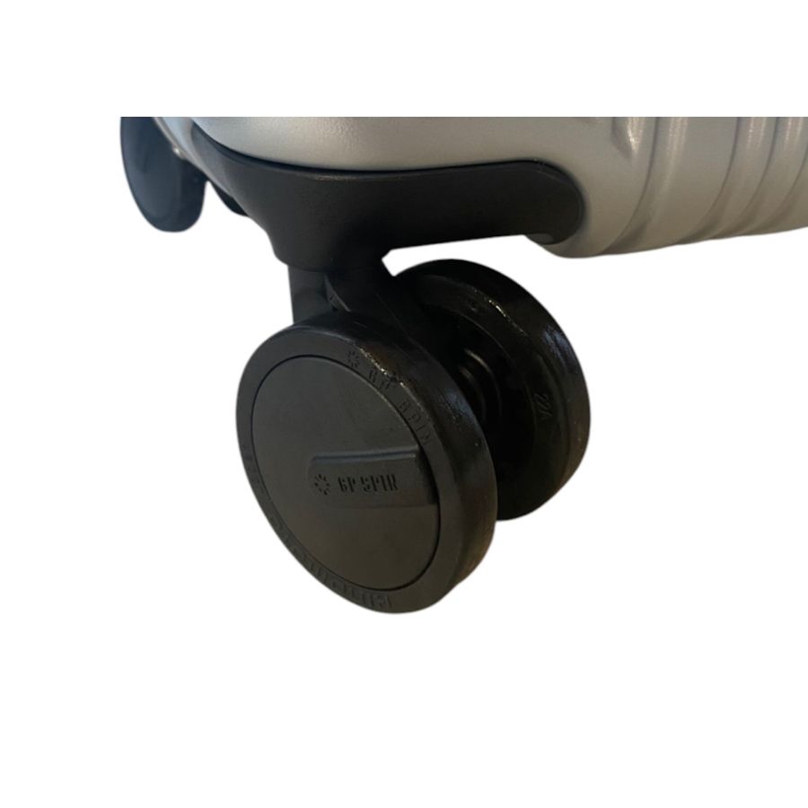 Чемодан Airtex 228 на 4 колесах поликарбонат кодовый замок TSA 4 колеса 360° объем 108 л серебристый