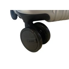 Чемодан Airtex 228 на 4 колесах поликарбонат кодовый замок TSA 4 колеса 360° объем 68 л серебристый