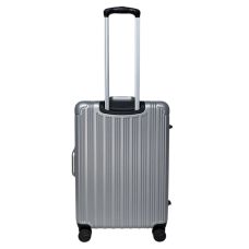 Чемодан Airtex 228 на 4 колесах поликарбонат кодовый замок TSA 4 колеса 360° объем 68 л серебристый